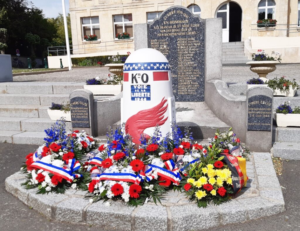 Cérémonies De Commémoration Du 6 Juin 1944 à Sainte Mère Eglise Fondation De La France Libre 